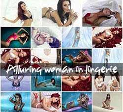 50张高清的性感女神图片(第一套)：Alluring woman in lingerie, sexy girls